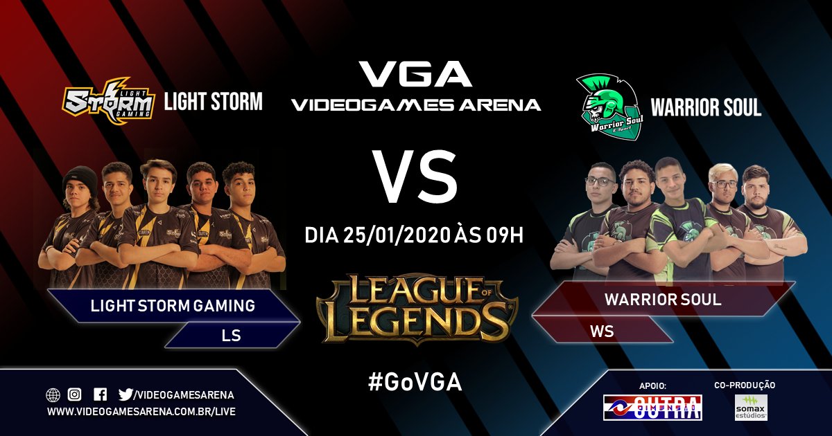 VideoGamesArena's tweet photo. É a grande final! Light Storm Gaming Vs Warrior Soul! Será que os espíritos da batalha conseguirão vencer a tempestade?

https://t.co/oi7B9Y0W2H

#GoVGA #GoWarriorSoul #GoLightStorm #TorcidaVGA #FINALVGA https://t.co/zdyLvPYOpF