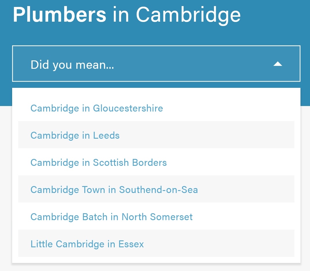 Cambridge in... Cambridgeshire?