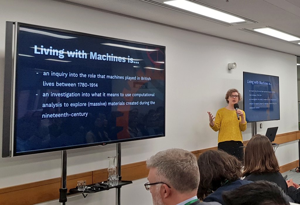 Living with Machines keynote lecture at Alan Turing Institute