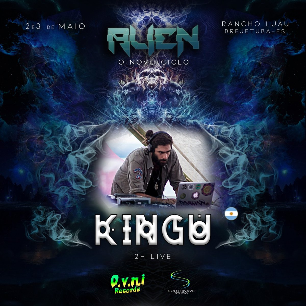 Alienoficial1's tweet photo. 🇦🇷 Kingu (Ovni Records)

INÉDITO, projeto de Ale Gavo, paralelo ao hitech de Tyamat! 

2 Horas de Darkpsy escorrendo psicodelia!

👽 Link oficial: https://t.co/r7AqG0v9EQ https://t.co/kiT71KDUDC