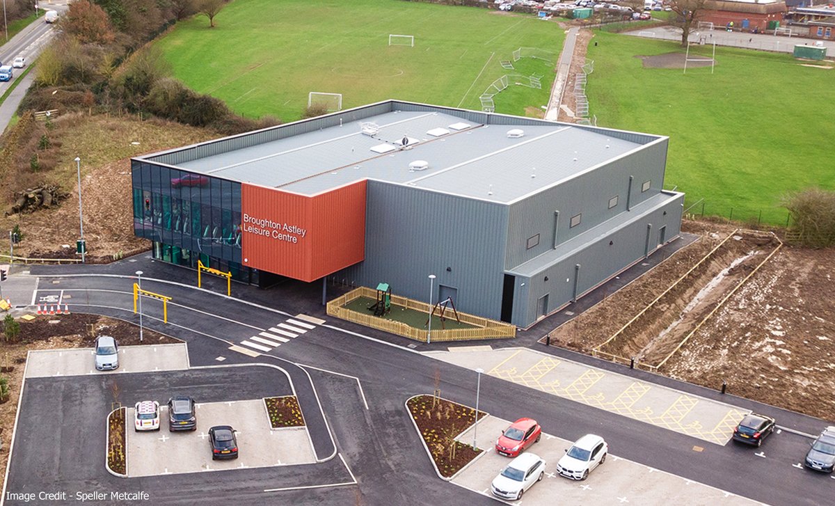 Watsonbatty's tweet image. Delighted to share the completed photos of Broughton Astley Leisure Centre which opened its doors to the public last month bit.ly/2THtiqS Thanks to @SpellerMetcalfe for the great photos @ParkwoodLeisure @GHWConsulting #BarrieBeard #DISGroup #WBA #FutureBuilt
