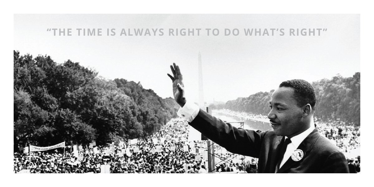 WorkWithInsight's tweet photo. "The time is always right to do what's right." Martin Luther King, Jr. #MLKDay #WorkWithInsight https://t.co/rJG8aueCnW