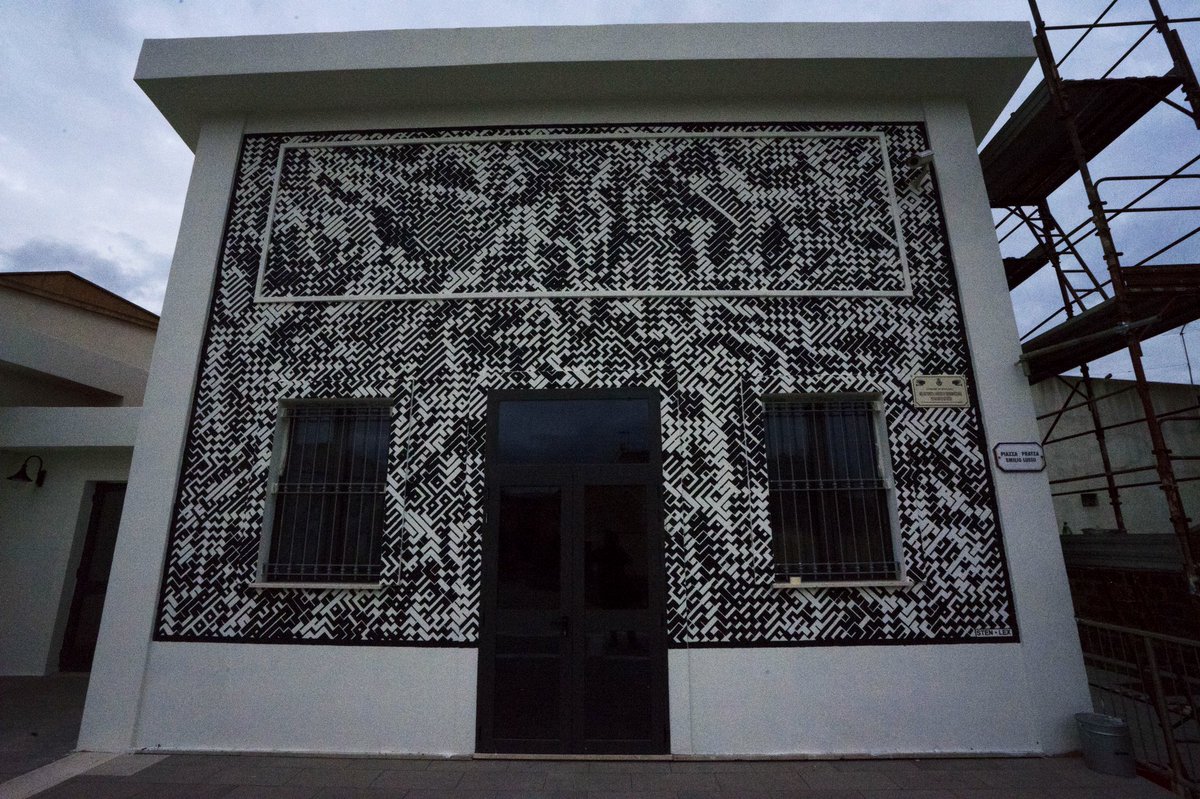 stenlex's tweet image. Arazzo I, stencil poster, 2019, Bauladu, Centro Civico Culturale @cccbauladu