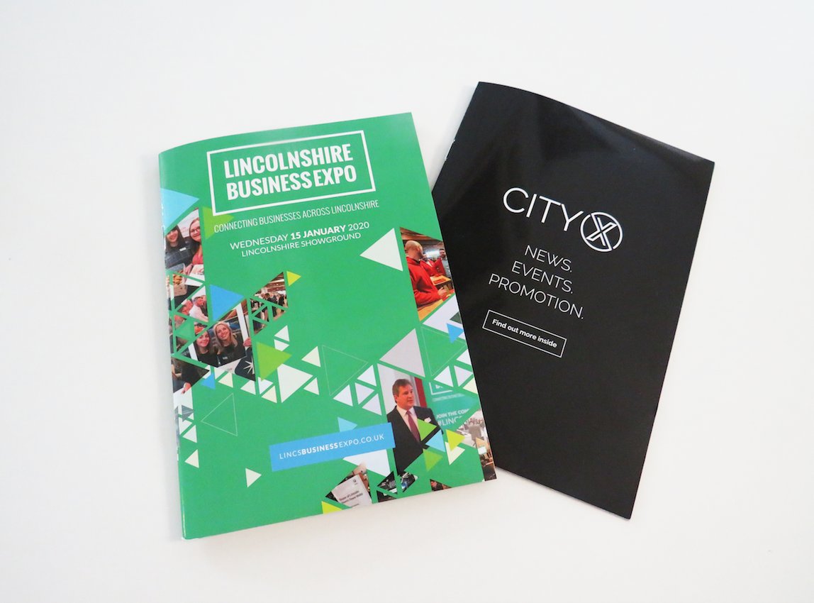 Visua1print's tweet photo. For this year's Lincolnshire Business Expo, we were asked by @CityXNews to print their 32-page A5 Expo Guide and 12-page City X Brochure ✨With a gloss finish, these booklets definitely stood out on the day! #Lincoln #Print #Design #LincsBizExpo #Events #Expo https://t.co/ny0dn8XrEB