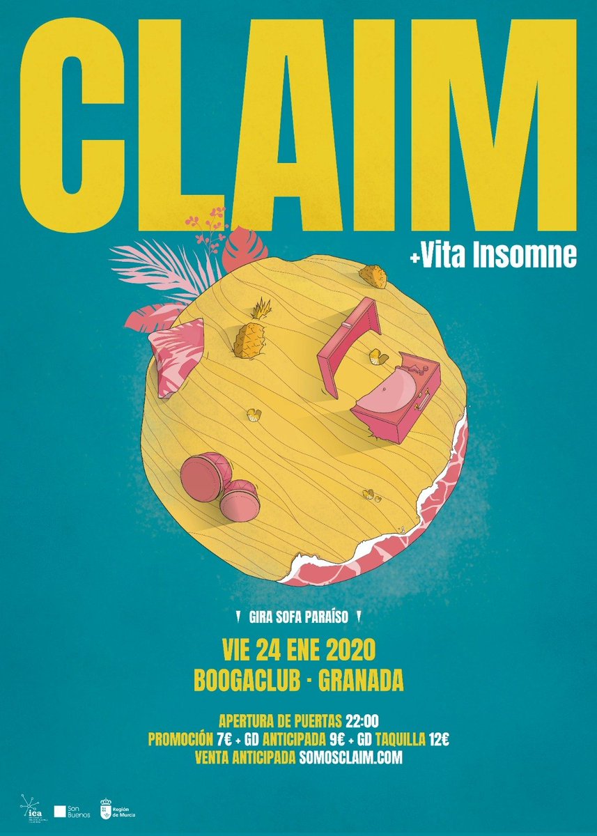 Amigas y amigos de Twitter, los <a href="/somosclaim/">Claim</a> vamos a tocar en #Granada por primera vez este viernes en nuestra corta vida. 

Si conocéis gente por allí habladle de nosotros 😉😉😉

Y decidle que estaremos junto a los grandísimos <a href="/VitaInsomne/">Vita Insomne</a> en #Boogaclub.