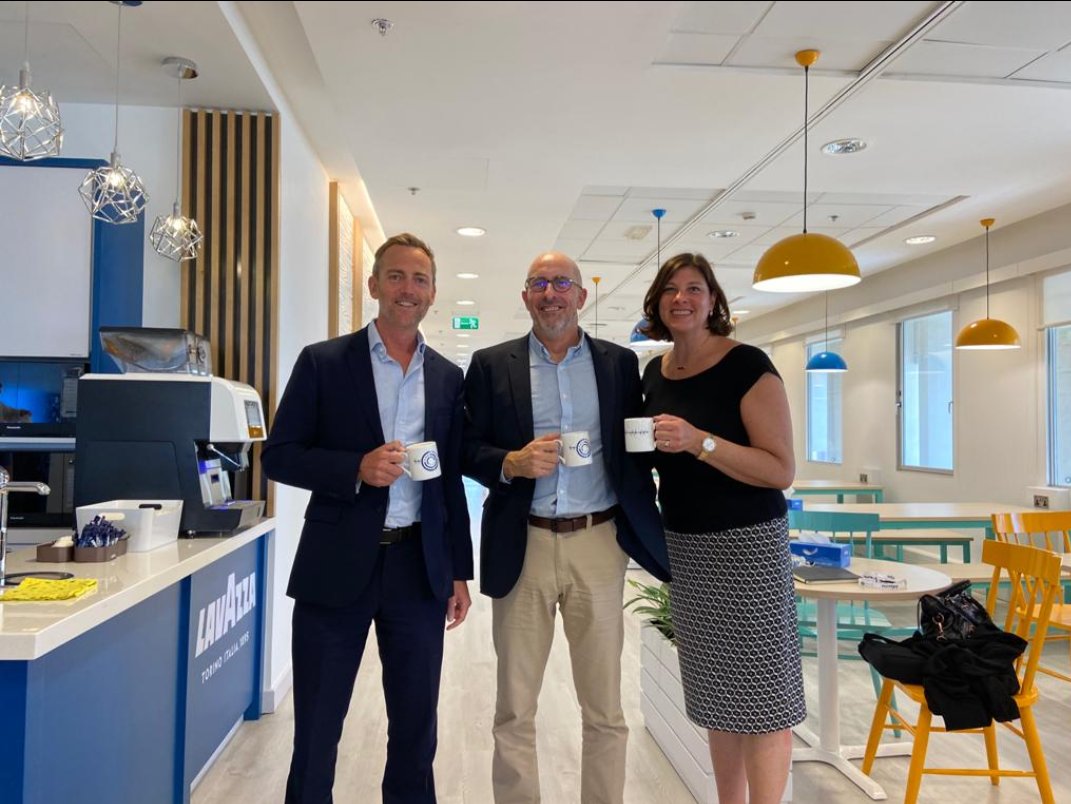 With Peter Hall in Informa’s cool new cafe in the Dubai World Trade Centre <a href="/InformaMEA/">Informa Connect Middle East</a>