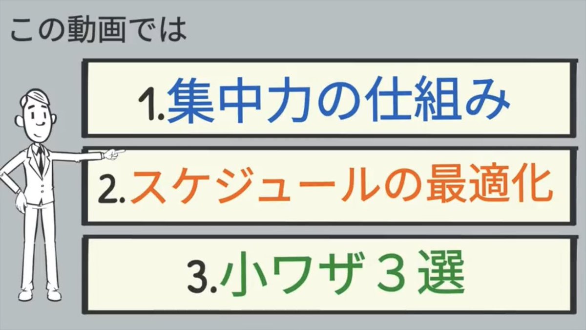 Manabitori's tweet photo. 今日道徳で意志力の話をして

子供達が
「意志力を増やしたい！」
と言ったのは驚いたな

ダラダラしちゃうのは
大人も子供も同じ悩みなんだよな

【5分で図解】神・時間術【脳のパフォーマンスを最大まで引き出す】樺沢紫苑著 https://t.co/exLp0yhoEn @YouTubeより https://t.co/TLlV0ls27p