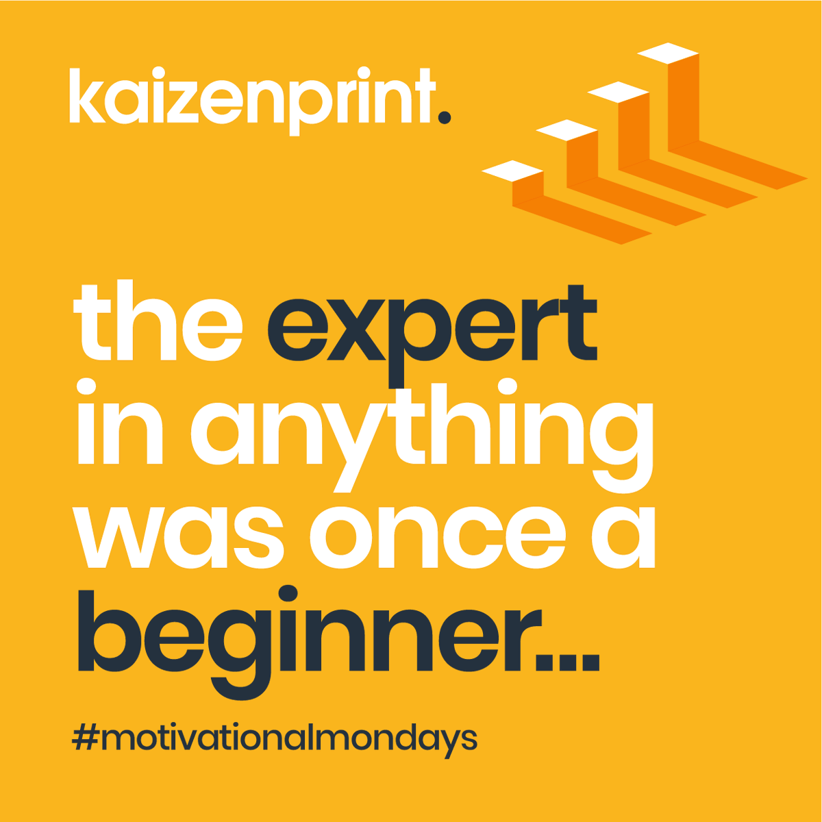 kaizenprint's tweet image. 'The expert is anything was once a beginner' 

Make this Monday the day you start something great! 

kaizenprint.co.uk

#MondayMotivation #KaizenPrint #PrintingBelfast