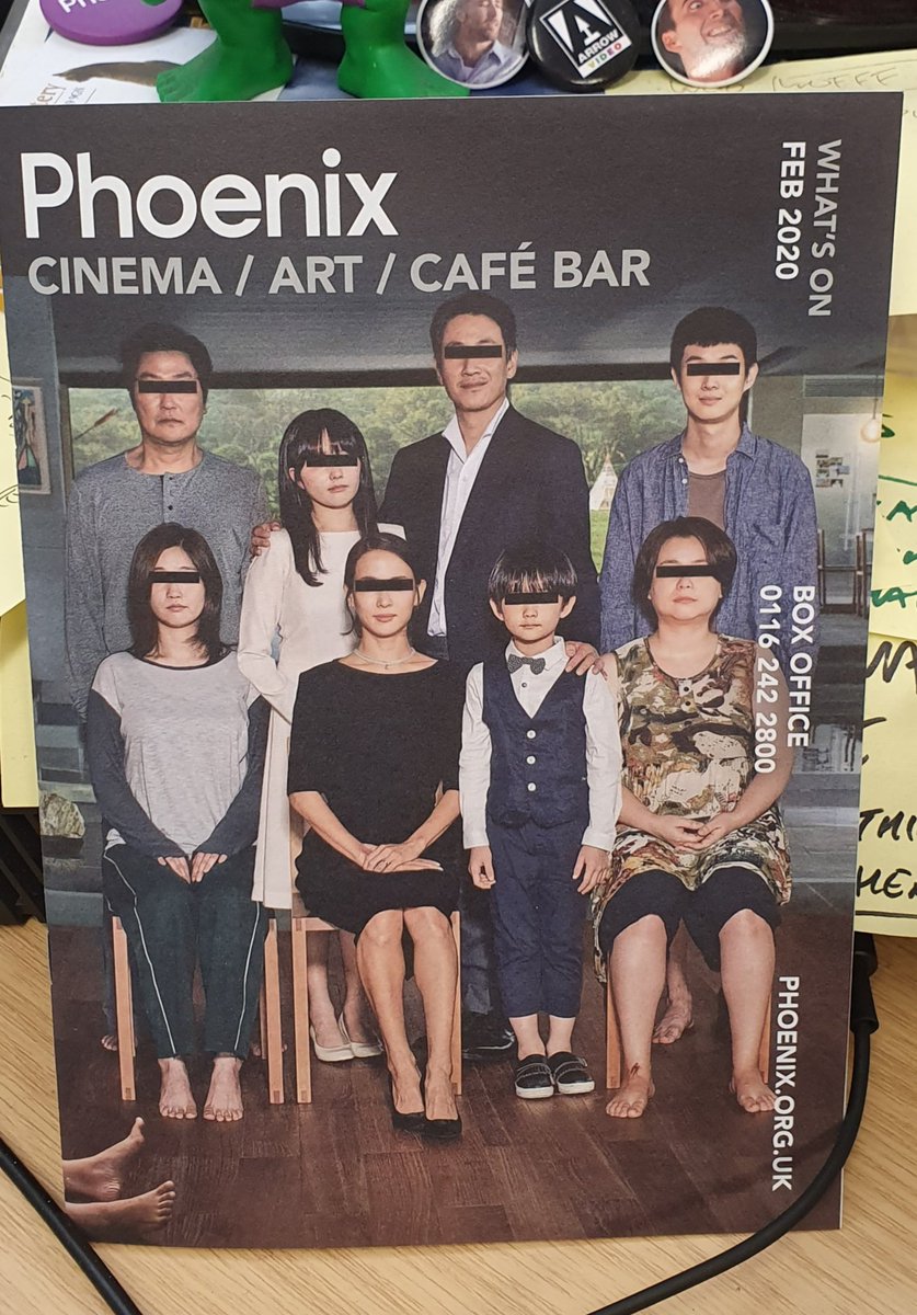 JakeOHarvey's tweet image. A peach of a brochure cover this month. #Parasite #7thFeb