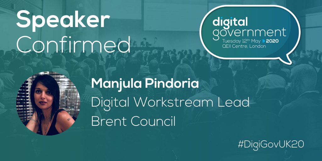 Equipping our workforce to better meet their needs is a primary focus of Manjula Pindoria's and <a href="/Brent_Council/">Brent Council</a>. 

Excited to hear her speak @Digi_Gov in May. Public Sector professionals attend for free.

Book here -->bit.ly/2RF3F7s

#DigiGovUK20 #Digital #Transformation