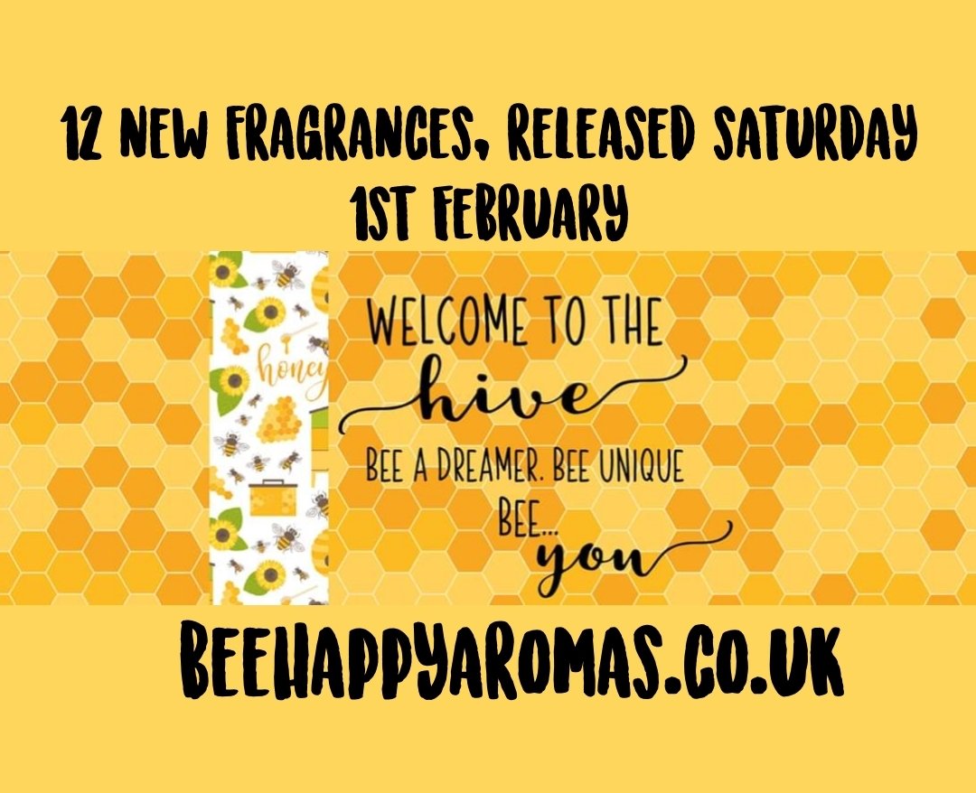 BeeHappyAromas's tweet photo. 📢🐝NEW RELEASES🐝📢

Keep checking the Page, as they'll be sneaky peeks and scent descriptions on all of our 12 Spring releases starting later this week.

The website is always stocked with over 50 fragrances in various sizes, starting at just 60p.
 
https://t.co/gaCHAL5X75 https://t.co/QiRhCBdKht