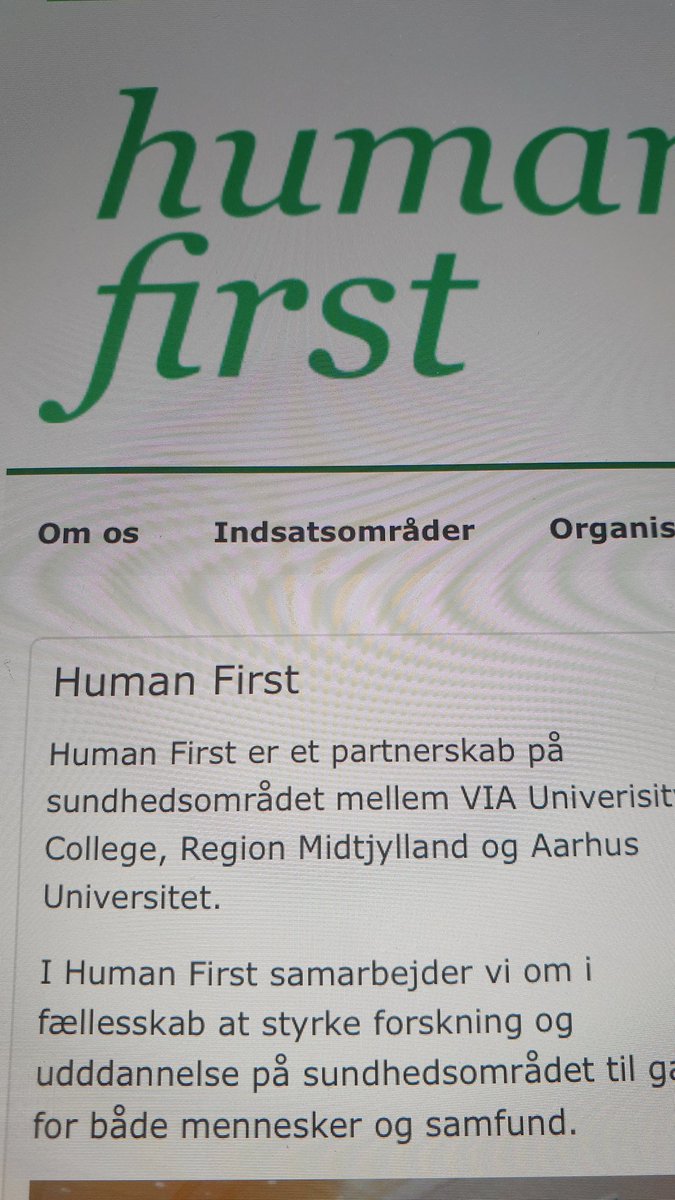 human-først.org er nu lanceret. Se lidt om samarbejdet mellem <a href="/AarhusUni/">Aarhus Universitet</a>, <a href="/Region_Midt/">Region Midtjylland</a> og <a href="/VIAuniversity/">VIA University College</a>. Vi har store ambitioner og flere og flere konkrete aktiviteter. Følg med i arbejdet fremover og bidrag gerne.