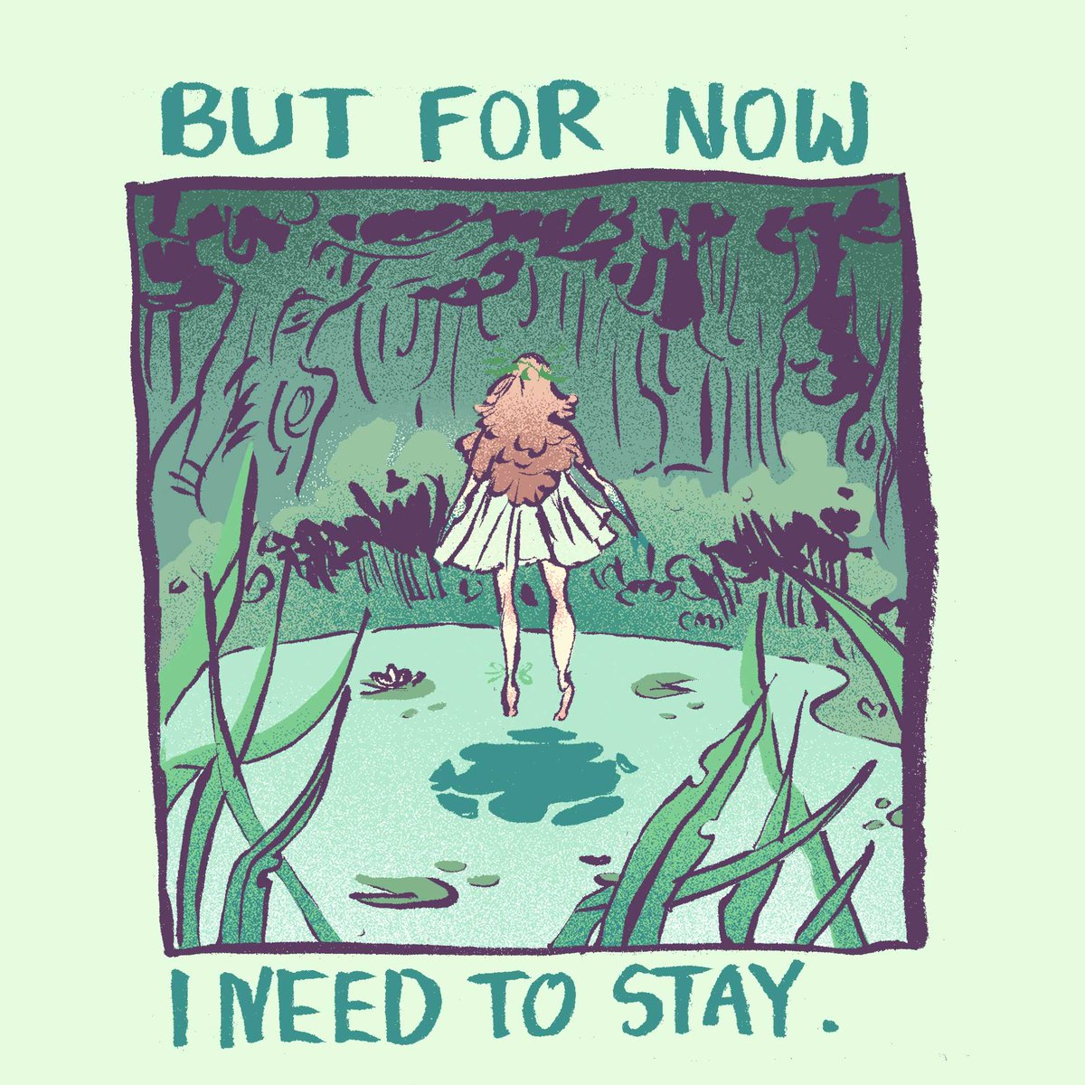yourlilpigeon's tweet photo. Little visual practice. Would you like to learn more of this story? 🌿 // #rusalka #slavic #myth #comics #illustration @brokenfrontier https://t.co/5PnJSl2mem