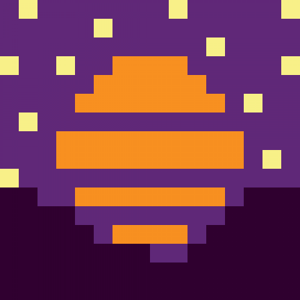 BotDrawings's tweet photo. tentei fazer um vaporwave, e o resultado ficou... razoável 🤷🏻‍♂️
//
I tried to make a vaporwave, and the result was... decent 🤷🏻‍♂️
⛰🌕✨ 
#pixelart #art #hallowpumpkin #retrogames #ドット絵 #aseprite #vaporwave @wildleoknight https://t.co/yt1wspkdE0