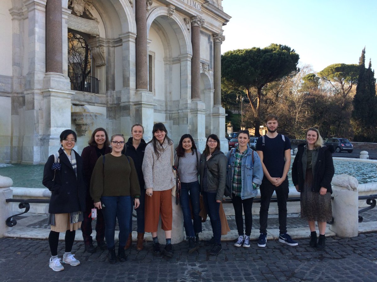 UniKentRome's tweet photo. As we progress from Orientation towards the academically stimulating day-to-day of the Spring Term, we hope our students are growing ever-accustomed to ‘la dolce vita’ in Rome. Here’s some of them enjoying the sunshine following various library inductions last week. #studyabroad https://t.co/Wi2ll5qubb