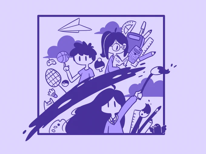 drew a pic for the class shirt thing in my class but it got rejected so im just gonna post this here 
