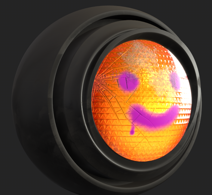 Nonplus3D's tweet image. Alright, here's the first look at my #MeetMat2 entry... City Mat! Working on a traffic light head and the street level base... Lots of shapes and layers so far but much more hand painting, grunge and details to come!