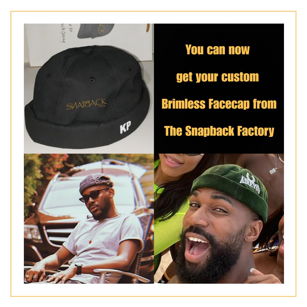 DSnapBackGang's tweet photo. Wondering how to get a Brimless Facecap like your fav @adekunleGOLD & @aireyys ? We now have them in different colors.
We deliver nationwide 3-4 working days after payment in single, bulk and wholesale order.
Help us spread the good news π
#brimlesscap #CustomFacecap https://t.co/79wxFI8KsY