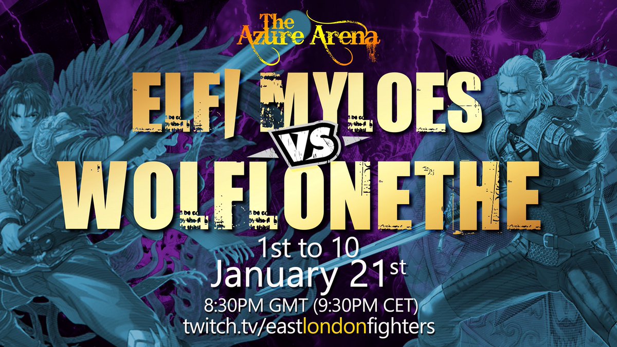 eastlondonFGC's tweet photo. #TheAzureArena is ready to launch with 2020’s 1st season of FT10s &amp; Tutorials!

Tomorrow @D_JP9 takes on our lad @Myloes_ in a tough set for a prize funded by YOU the #SoulCaliburVI community!

Hosted by @RedBean_SC &amp; the fish pope himself @HolyCarpSC 

https://t.co/kBcw2JKlCD https://t.co/0tXuZAtVG3