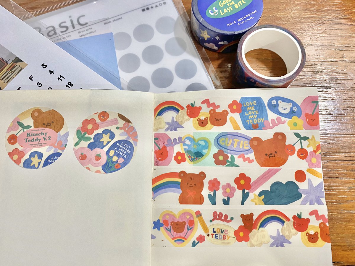 เทปใสม้วนแรกเลยคับ แล้วก็น่ารักมากๆๆๆๆๆเลยแง้🌈🌈🌈 <a href="/stickwithme4ev/">stickwithme✨</a>