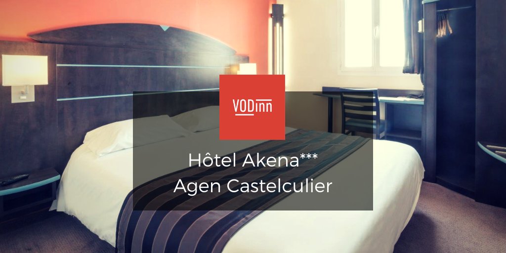 vod_inn's tweet photo. Nous sommes ravis de compter l’hôtel Akena*** Agen Castelculier parmi nos nouveaux membres. Découvrez cet établissement, idéal pour découvrir le Lot-et-Garonne, sur https://t.co/Icux8L1ORW https://t.co/N0DjBp5wkR