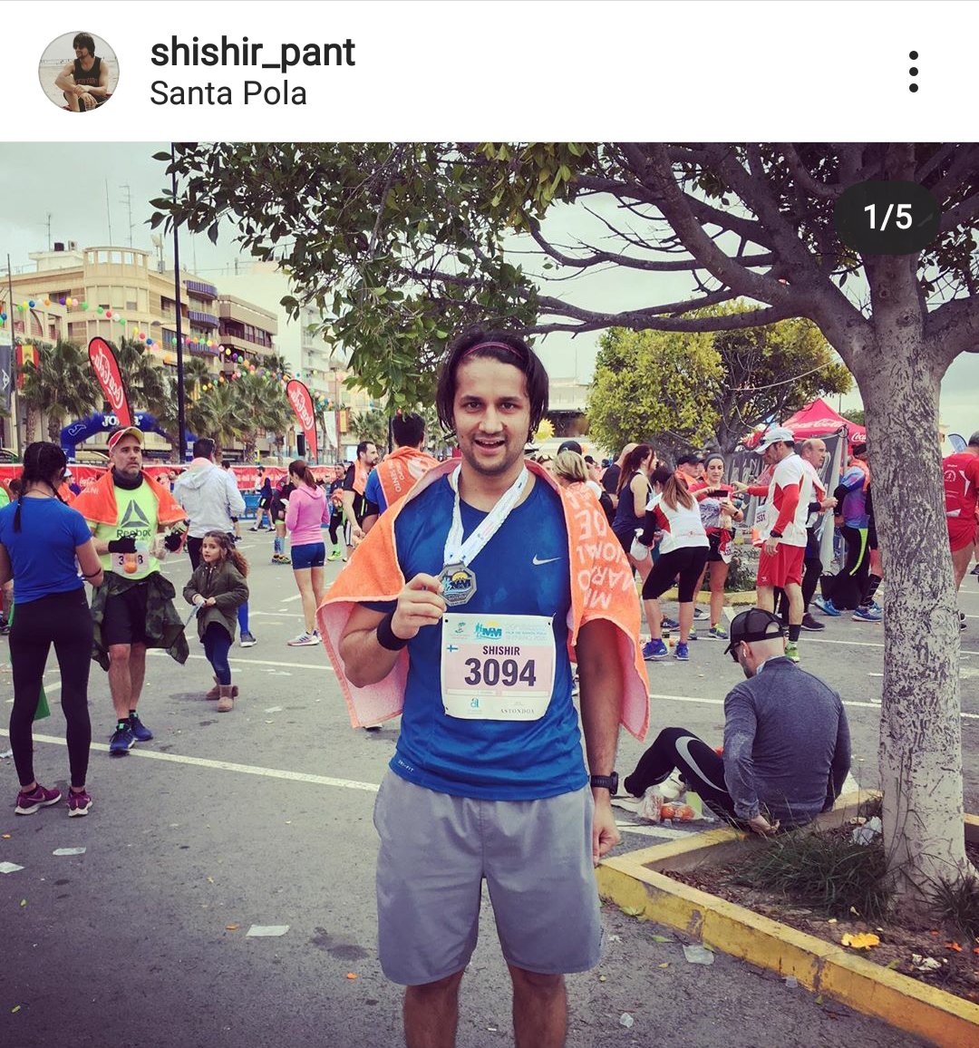 I' m too glad to day!, Bday of my youger son shishir pant+ he joinig to half marathon!😊