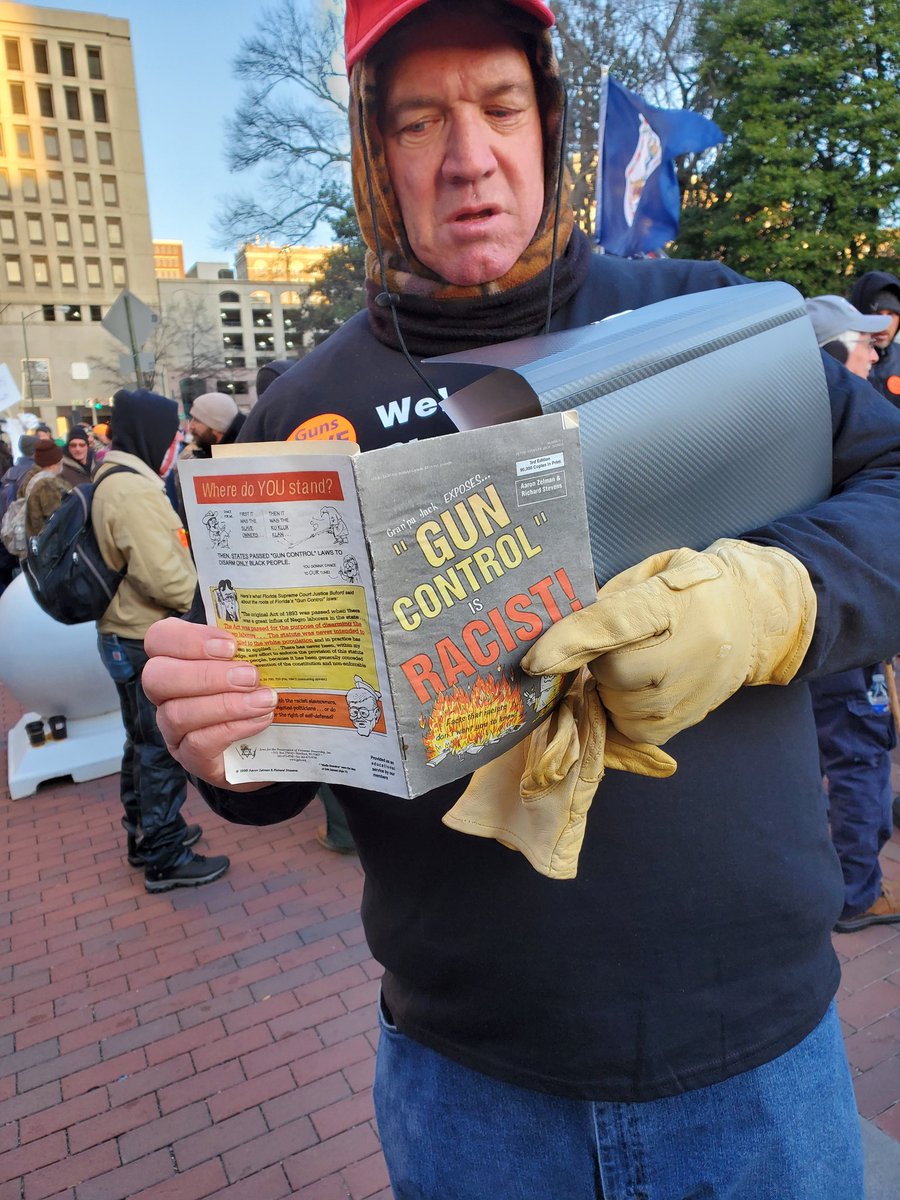 Having a nice conversation about gun laws with this fellow. He tells me "This is the book I show to black people."