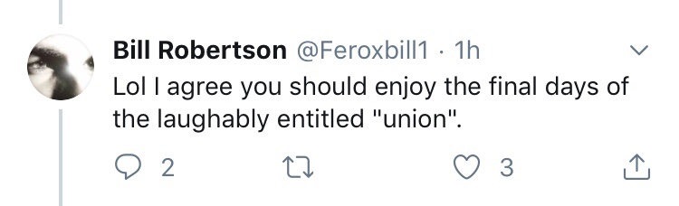 andel69's tweet photo. Well my fellow Unionists it’s over. Billy Liar  has spoken. No more Union after either Tuesday, Wednesday or Thursday at a push it seems. How many years have we been hearing this repeated rubbish for now?  Final days 😂 https://t.co/vS45WRCAYz