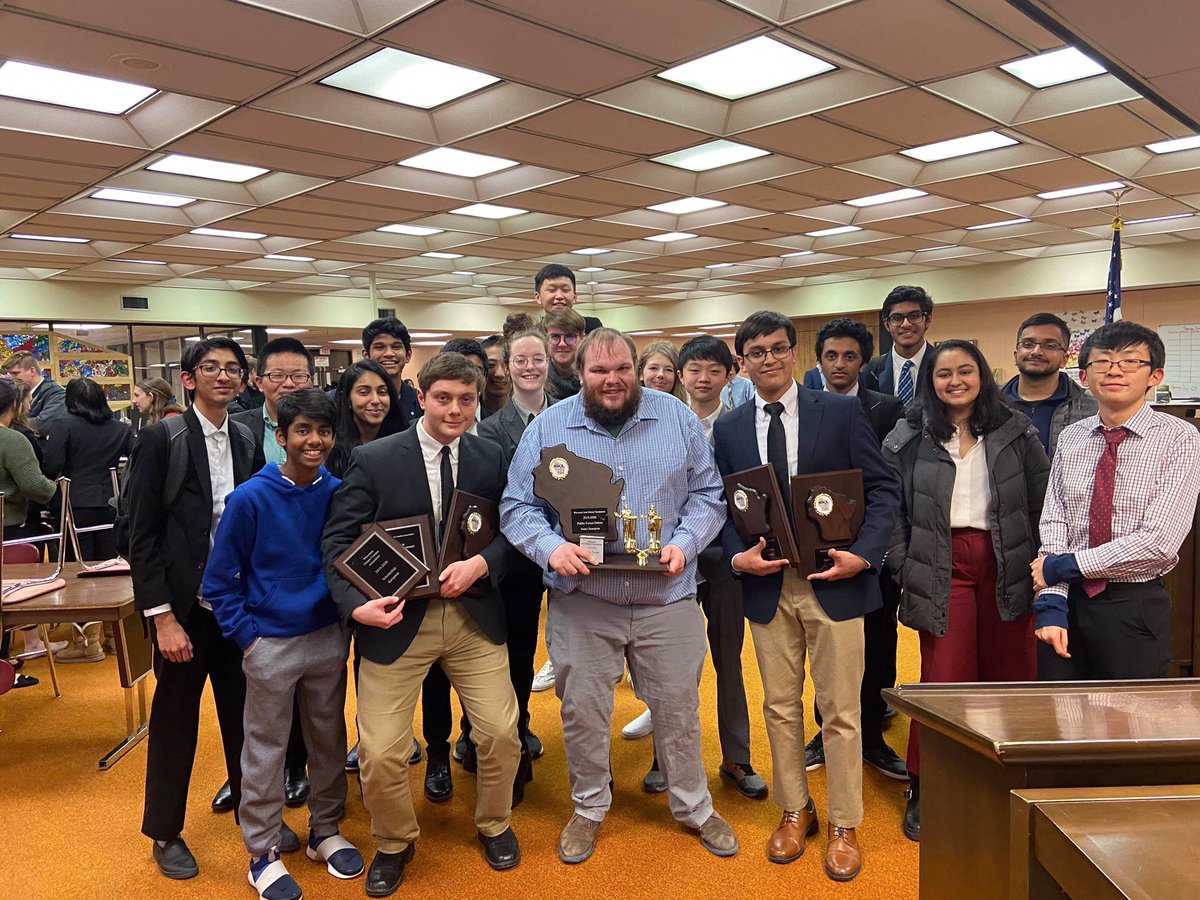 BEHSDebate's tweet photo. Congratulations to our State PF champions, Vivek Srivastava and Bera Demirbilek. They won on a 5-0 unanimous ballot. And they also won the top 2 spots in speaker points. Great job. πͺππ #pfdebate @BEHS_SDE https://t.co/AjG7HvjBIA
