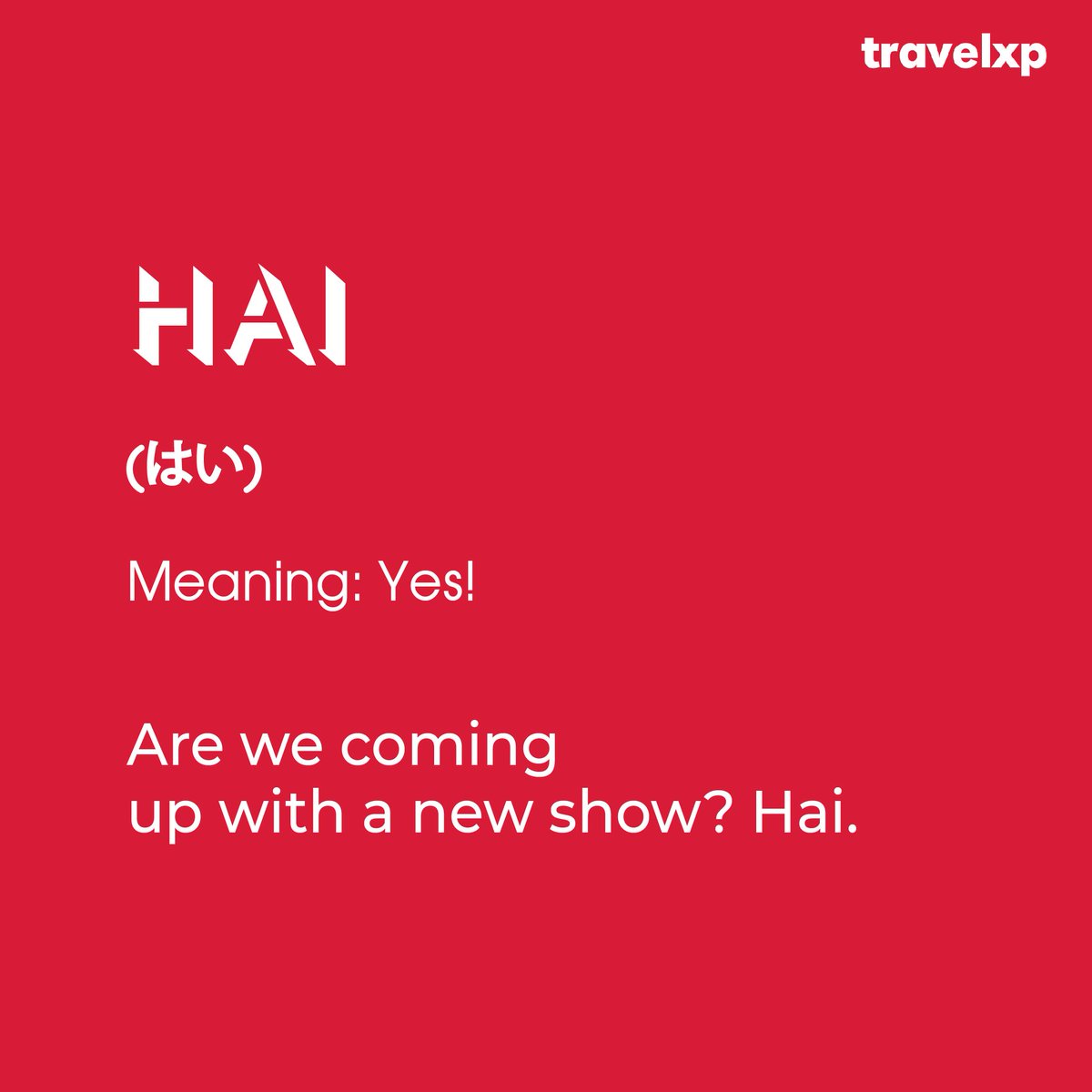 TravelxpUK's tweet photo. Konnichiwa Viewers! 🙆
Here's something we learned just for you 😉

Comment below and tell us how excited you are for our Japanese Journey to begin!

#Travelxp #BucketList #KyushuJapan#DanielColl #PaddyDoherty #visitkyushu #onsenislandkyushu #rkbasia https://t.co/GwYcyiUSSb
