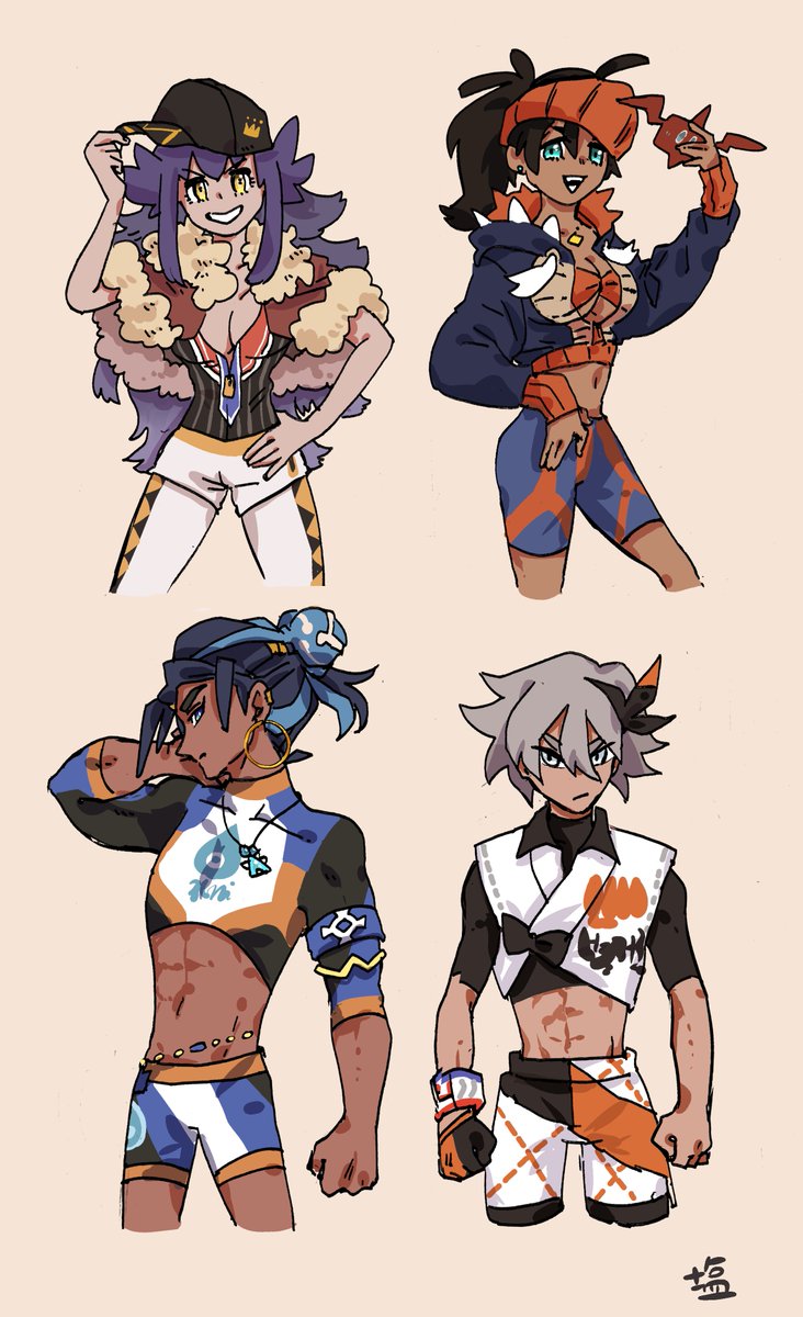 bea (pokemon) ,leon (pokemon) ,nessa (pokemon) ,raihan (pokemon