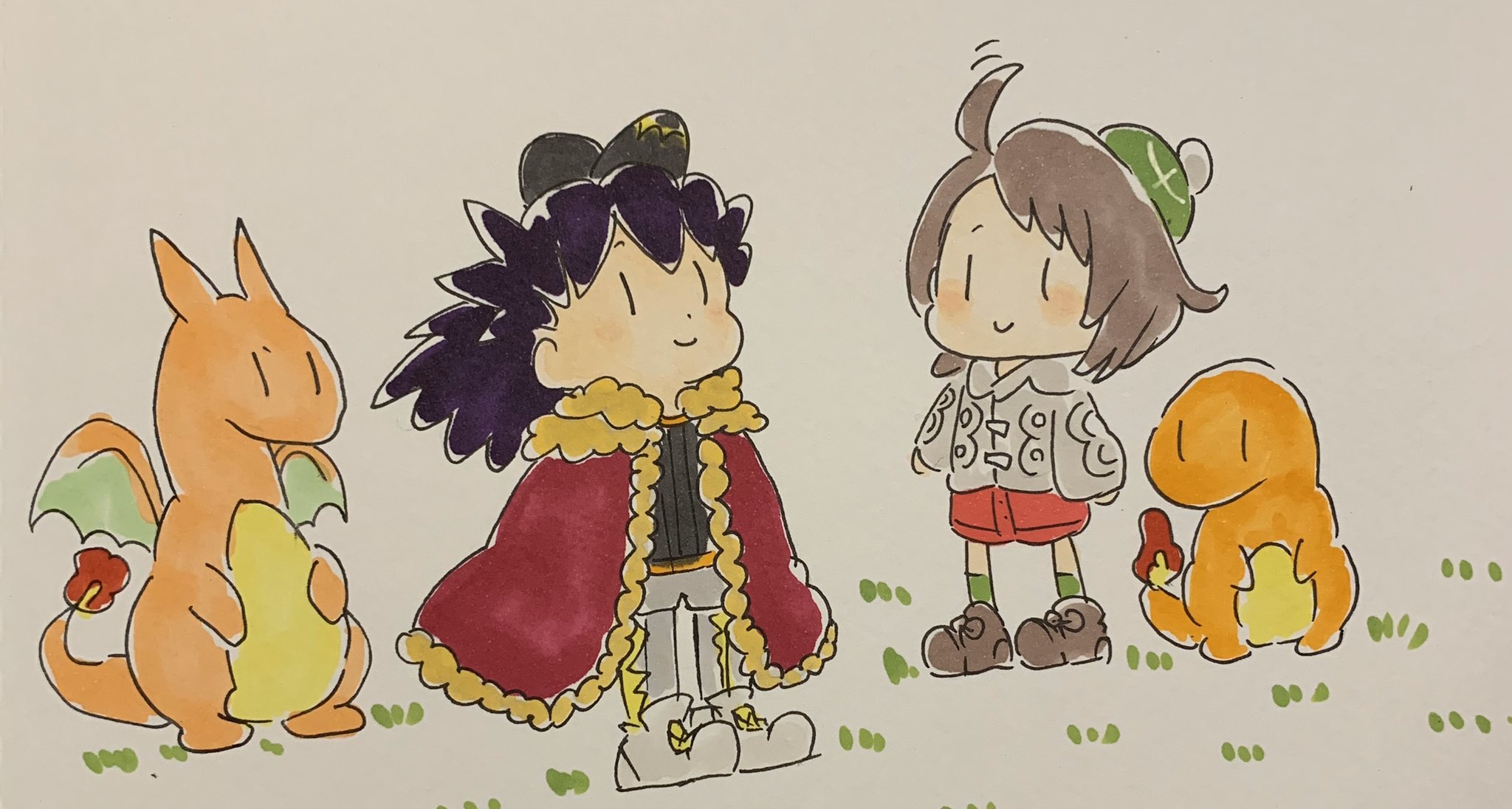 ずー ヒトカゲもらって ダンデさんにお礼を言ってるユウリちゃんだよっ ヒトカゲのニックネームをダンデ にしちゃいましたって言われて思わず スンッてしちゃうダンデさんだよっ W 尊いな剣盾 ポケモン剣盾 ダンユウ T Co 2zugkkvdjc