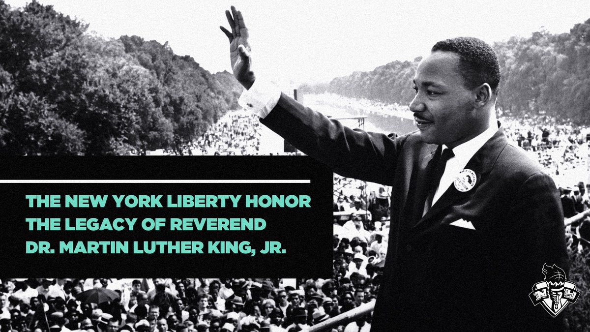 nyliberty's tweet image. Every day, but especially today, we encourage you to #LoveLoud in remembrance of Dr. King’s life, legacy and sacrifices for all mankind. 🖤