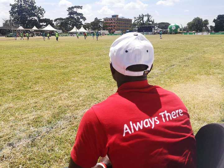 NorCross2KRCS's tweet photo. @KenyaRedCross showing they are #AlwaysThere at this weekend's @SafaricomFDN football tournament at Nanyuki Stadium! https://t.co/U5H16ZtFgZ