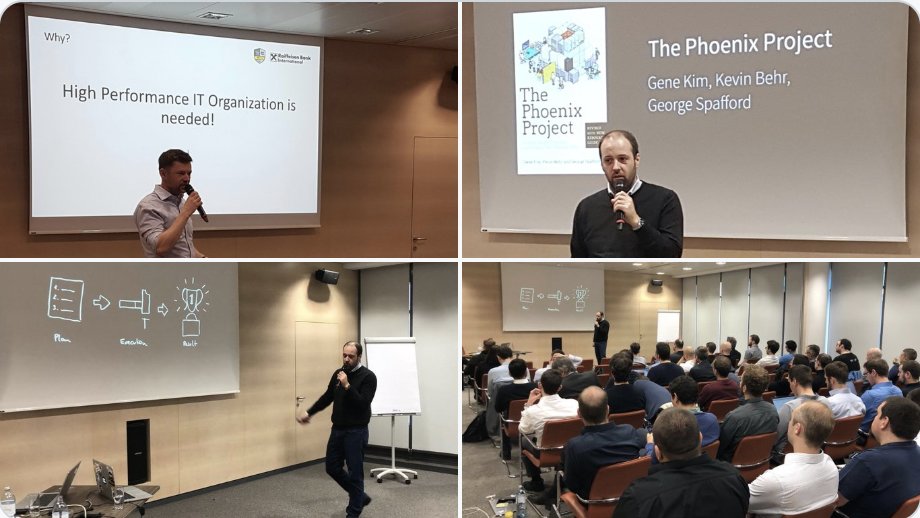 RudolfGroetz's tweet image. Robert Ruzitschka, #theEngineeringSupportDevOpsAmigo kicks off the @RBI_Presse DevOps Conference  #RBIDevOpsCon - lot of talks ahead from @onkelkodi @MichaKutz @totollygeek @grisuBotium