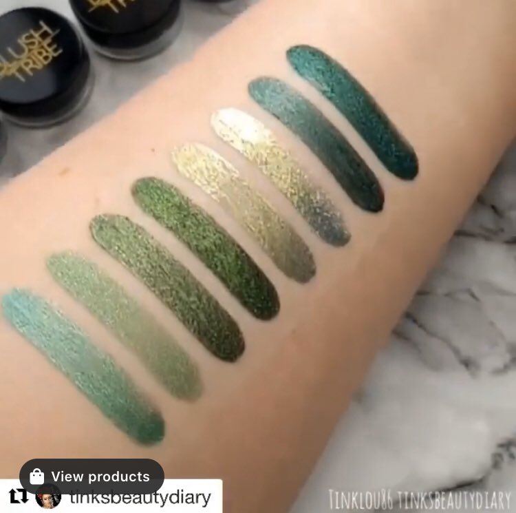 velmakelly13's tweet photo. So... I wasn’t going to buy any more loose pigments from #BlushTribe... then the jungle bundle was 50% off (code fiftyfifty some products not included)... so yeah... I kinda caved and bought a set. #tink I blame you for these swatches damnit!! Expect to see them on #4fbeauty soon https://t.co/5dX6iVaAOH