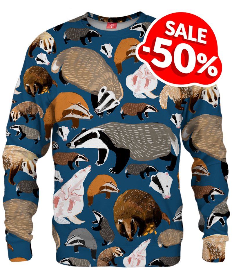 live_heroes's tweet photo. Never enough of cute badgers!😍🦡 
🛍️👉 https://t.co/uE1erjOHEK 
ULTIMATE SALE: all products are -50%!🔥🔥 

#liveheroes #fullprint #alloverprint #sweater #badger #badgers #badgerpattern #animalspattern #cute #patternedsweater #sale #discount #hotprices https://t.co/MZOcaqxiX6