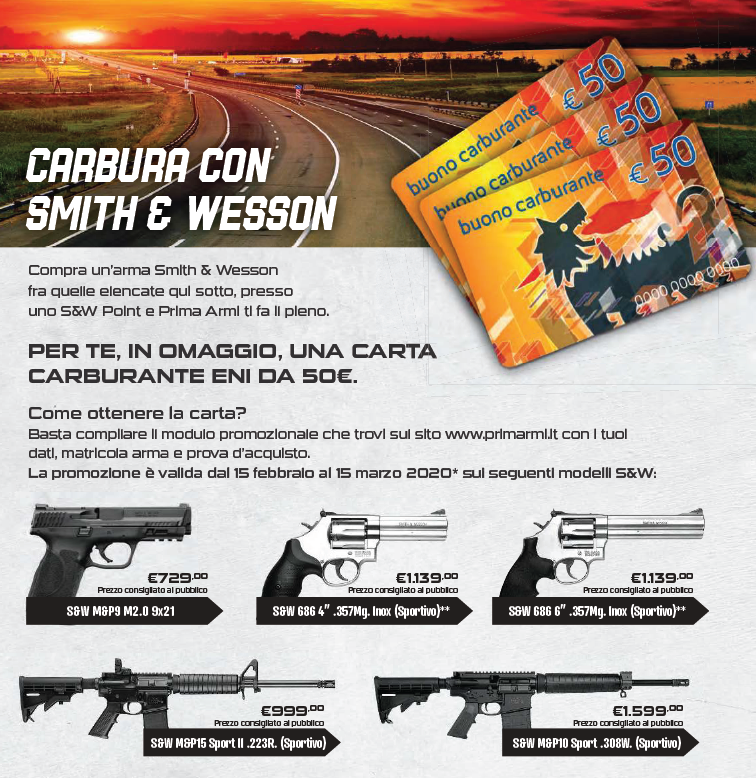 Perchè Eni, partecipata dallo Stato italiano, ha consentito l'utilizzo del cane a sei zampe, con una promozione di armi Smith&amp;Wesson? Armi e fossili, fossili e conflitti sono un connubio (i conflitti per il petrolio). Eni così lo rimarca. Ps è su un noto magazine di armi italiano