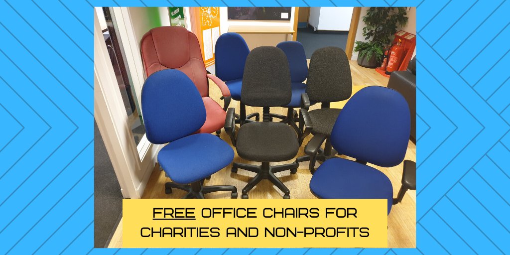 volunteerglasgo's tweet image. Do you need an office chair... or seven? We received a donation of secondhand chairs and we are keen to pass on these extras to a charity or non-profit organisations that needs them. First come, first serve on these and you will need to pick them up. #RefuseReuse #Freebie