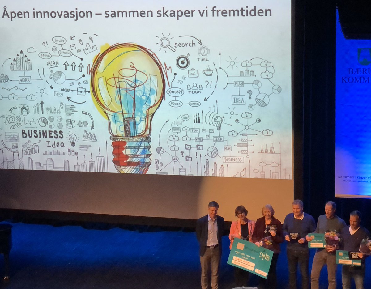 Mangfold lønner seg i Bærum! Priser til
🌟’Stjel med stil’ til Tekniske  tjenester, Vei og Trafik
🌟’Beste feil’ men raskt lære fikk idretten Stien og Bergseng😃Selveste den gjeve
Innovasjonsprisen fra #Bærumkommune gikk til #GlobaleBærum @NAVnorge  Edel Hegerholm NAV Sandvika
