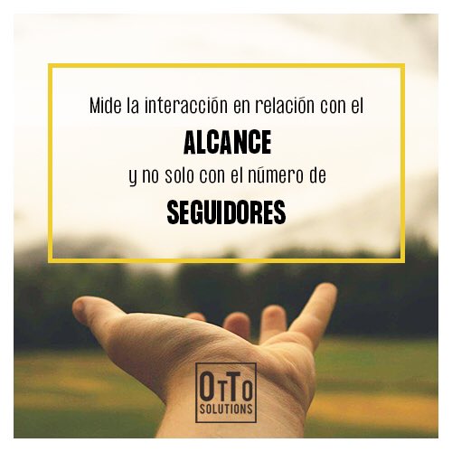 ottosolution's tweet photo. ¿No deberíamos medir esa interacción con respecto al alcance y no solo al número de seguidores? Escuchamos vuestras opiniones. https://t.co/9n7XXXFUjC