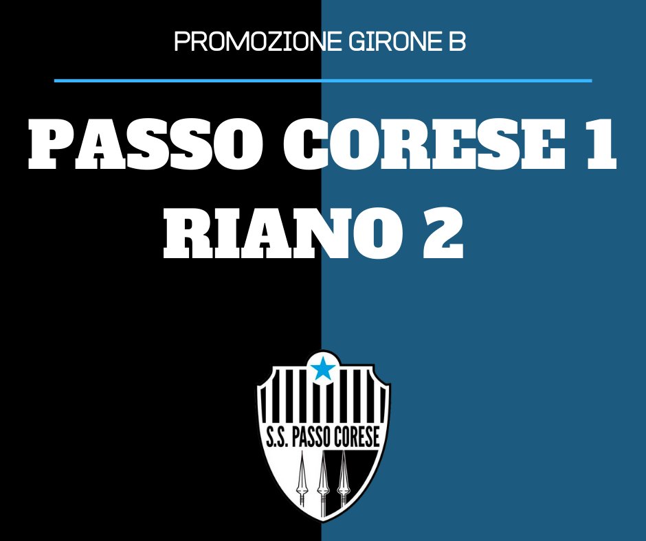 SSPassoCorese's tweet photo. PROMOZIONE | Passo Corese - Riano 1-2: https://t.co/A2zMCfcUzY #NoiSiamoPassoCorese https://t.co/ZPgGB1klOc