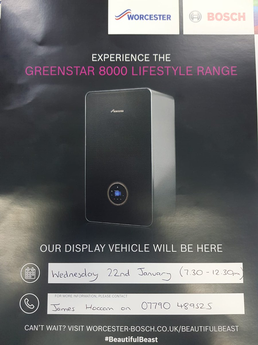 Pop down and see us Wednesday 22nd at GB Willbond NG73FT to talk everything Worcester. <a href="/WorcesterBosch/">Worcester Bosch Professional</a> #WAI #Worcester