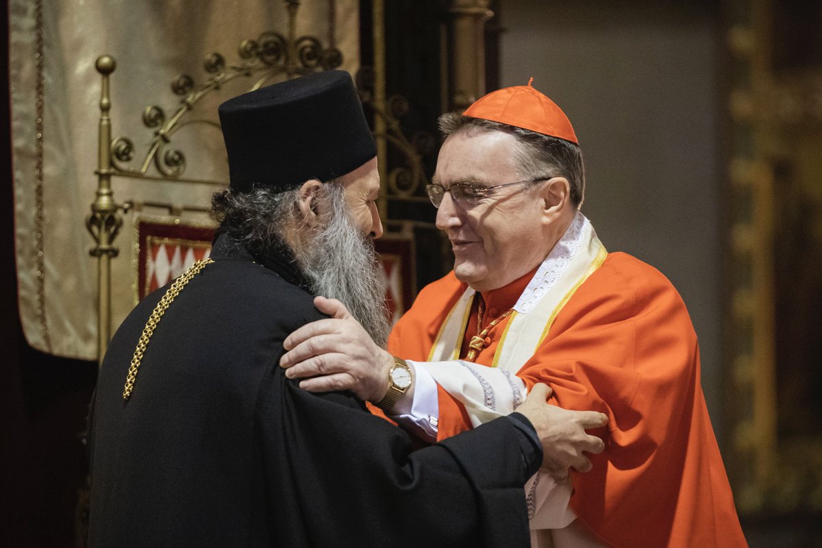 ComeceEu's tweet photo. 📸To mark the beginning of the Week of Prayer for #ChristianUnity, a @ComeceEu-@ceceurope delegation with @cardinal_jch &amp; Rev. Krieger took part in an ecumenical celebration in the Cathedral of #Zagreb, #Croatia, led by Card. Josip Bozanić.

Photos ➡ https://t.co/9x2vsom1at https://t.co/HPxOwIB61c