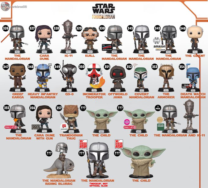star wars funko pop list
