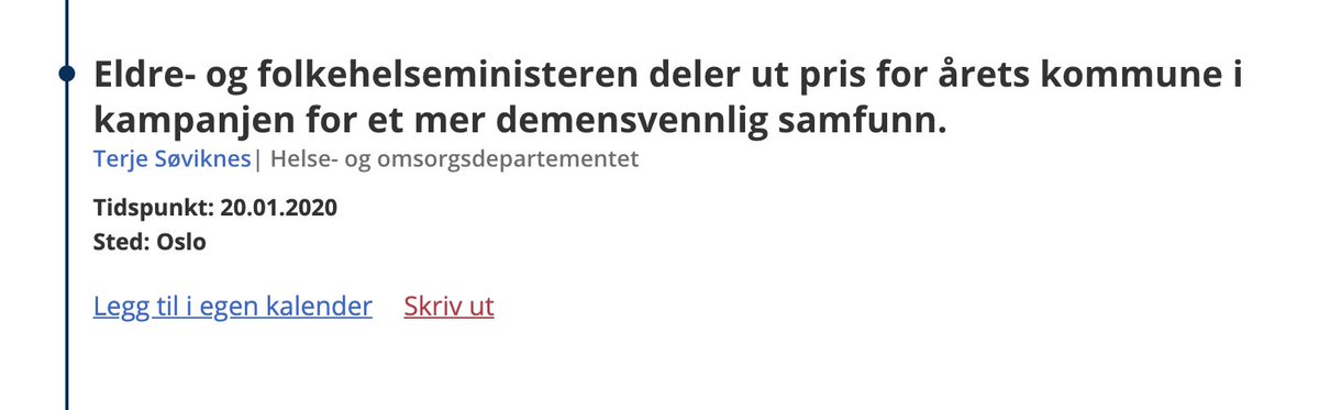 Alle venter spent på hvem som ble årets kommune i kampanjen for et mer demensvennlig samfunn