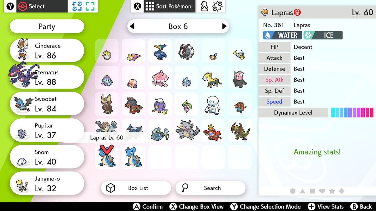 videogamerblaze's tweet photo. G-Max Lapras I caught this morning.
Anyone want to raid together? 
#PokemonSwordShield #NintendoSwitch https://t.co/dlOkYOCy6i