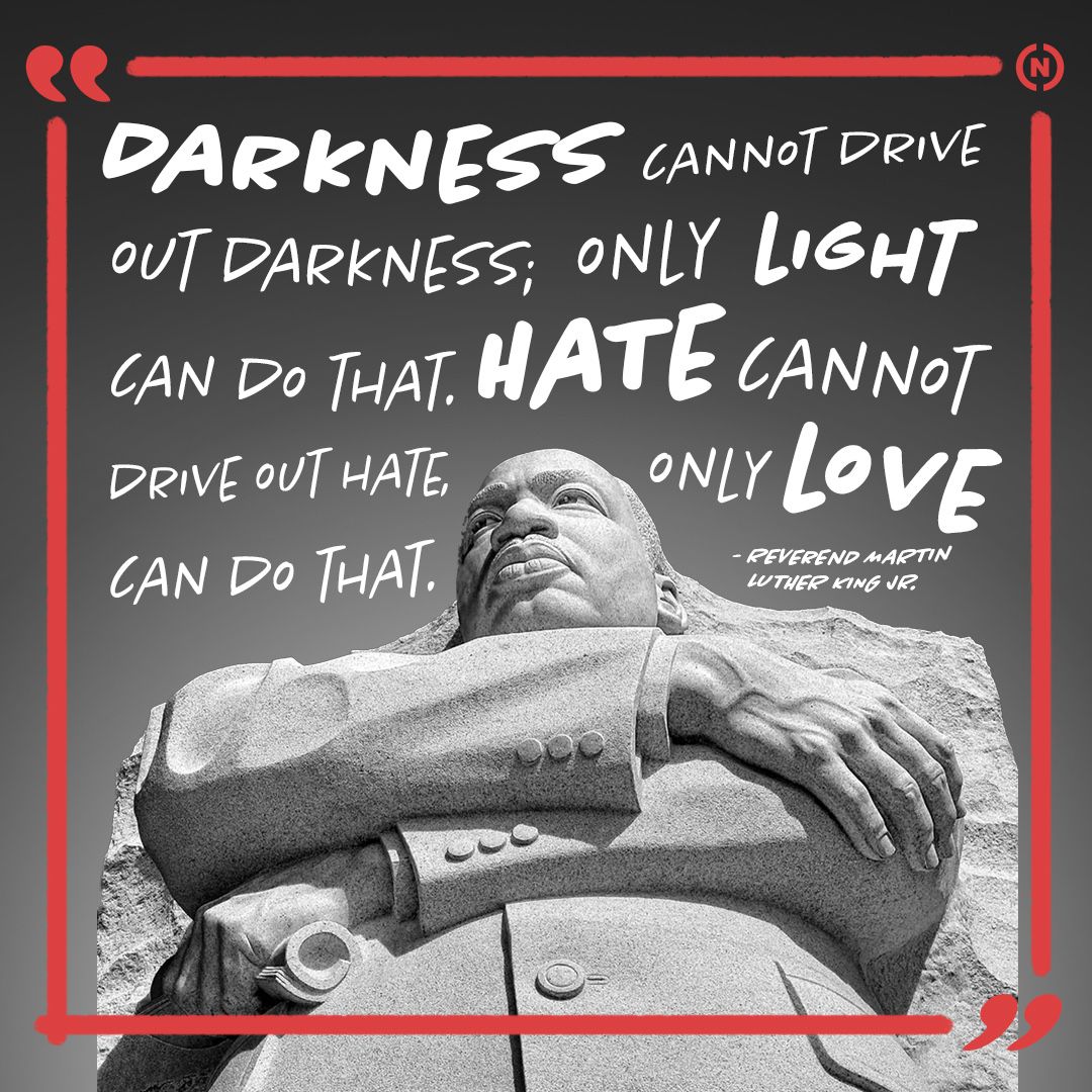 “But let justice roll on like a river, and righteousness like an ever-flowing stream.” Amos 5:24, often quoted by Reverend Martin Luther King Jr. 

Thanking God for this revolutionary peacemaker. #MLKDay 🙌