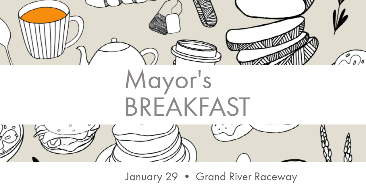 🍳 We're hosting the annual Mayor's Breakfast with @CentrWellington Mayor @kelly_linton, on Jan. 29.

👏 Organized by the @CW_Chamber and presented by @ElementsGranRiv

🎟️ Tix: bit.ly/2tQnVdS

#elorafergus #experiencemore