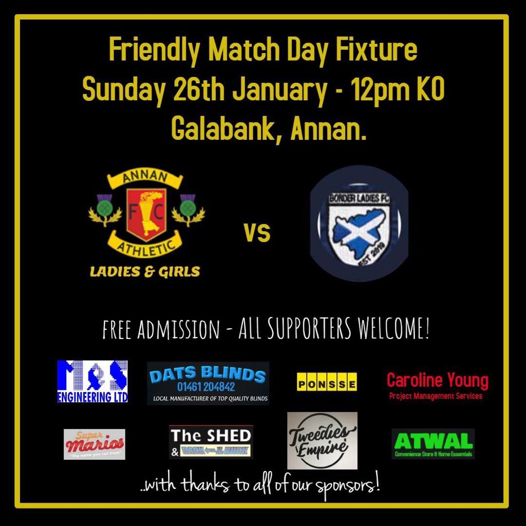 AALFC1's tweet photo. This Sunday we host Border Ladies FC in a pre-season friendly fixture!⚽️ https://t.co/J7yMtQ9yGH